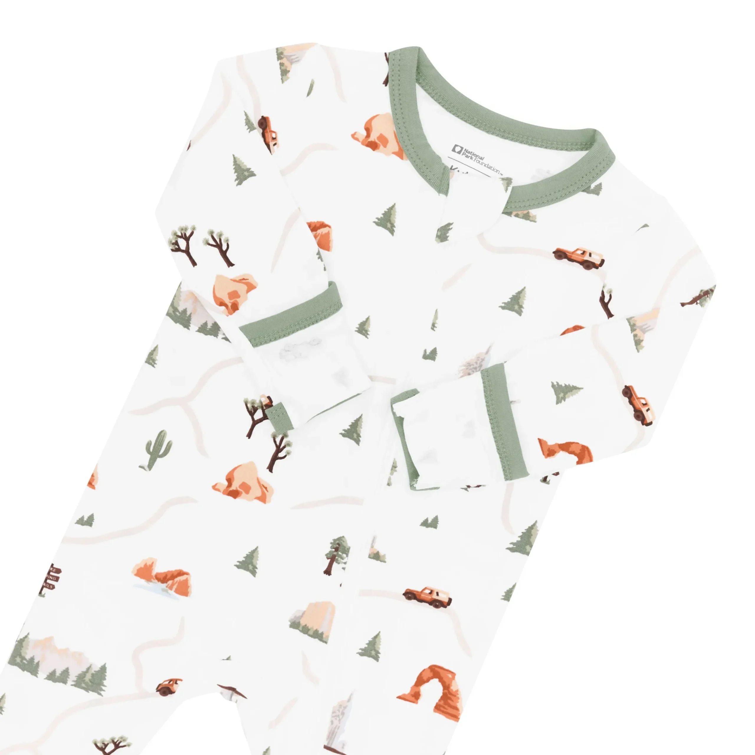 Online Kyte Baby Zippered Footie in Road Trip