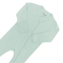 New Kyte Baby Zippered Footie in Sage