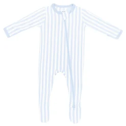 Clearance Kyte Baby Zippered Footie in Small Mist Stripe