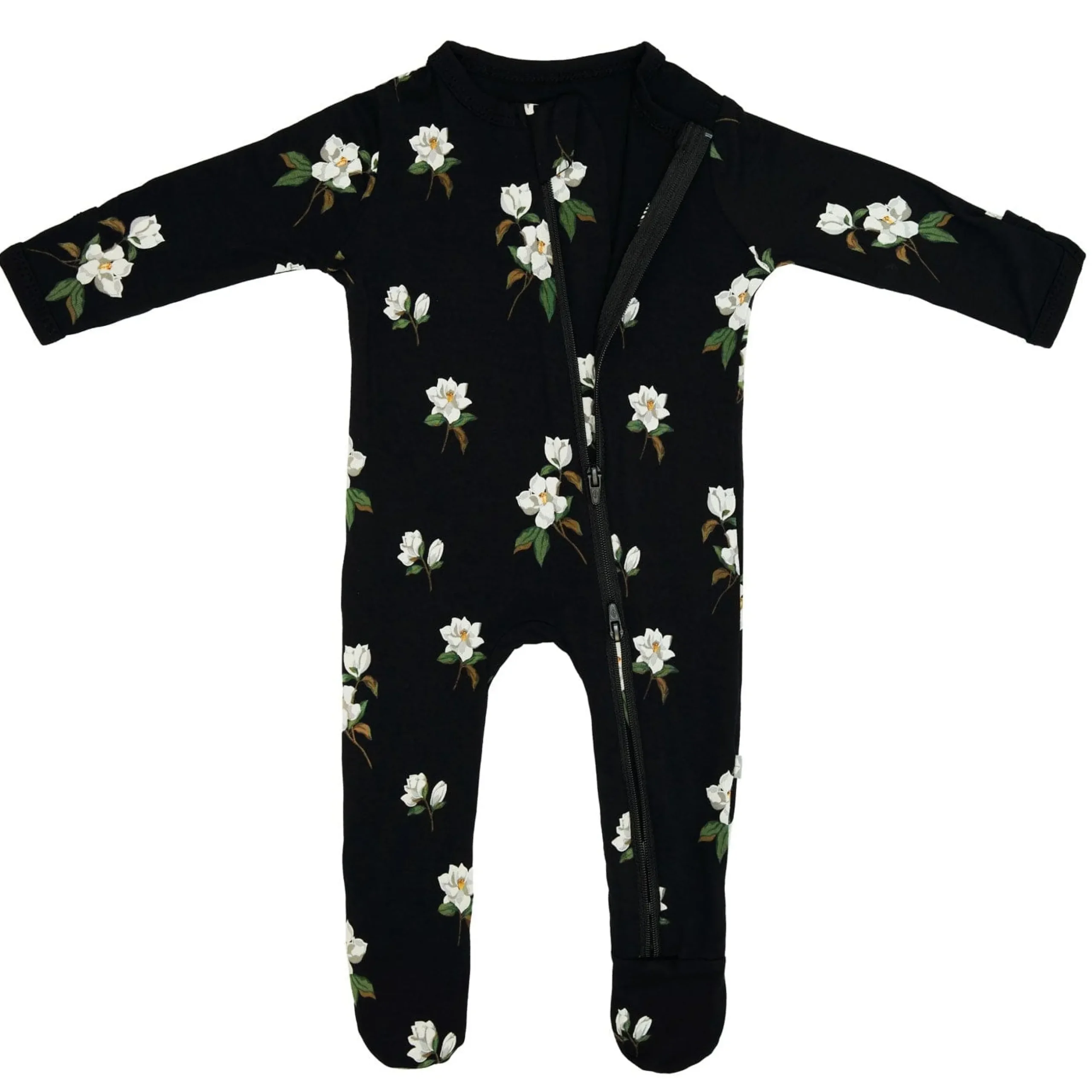 Best Kyte Baby Zippered Footie in Small Midnight Magnolia
