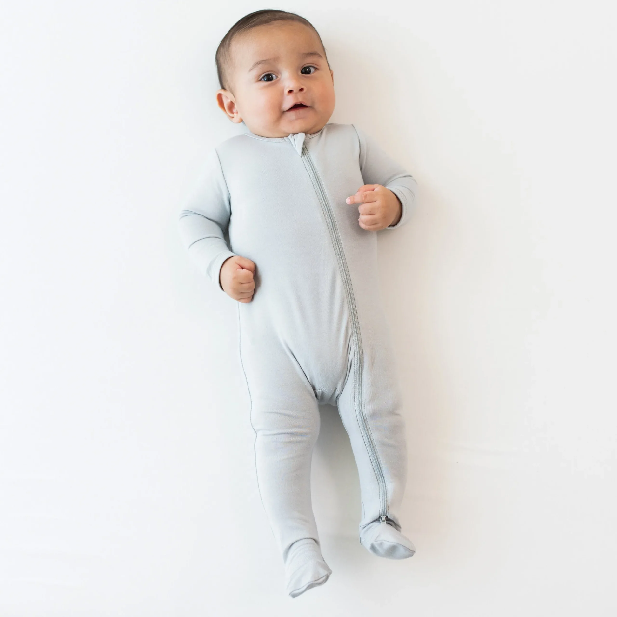 Sale Kyte Baby Zippered Footie in Storm