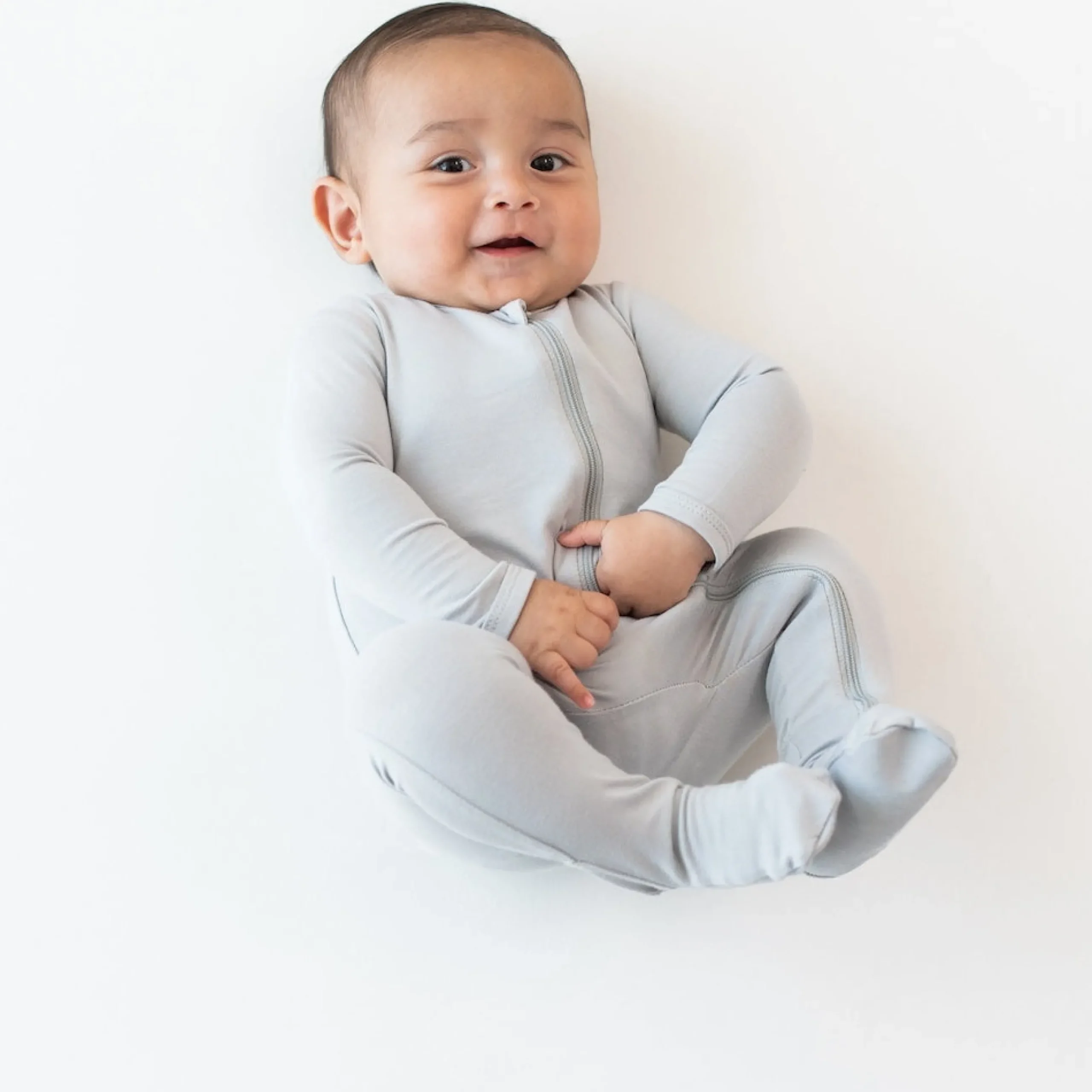 Sale Kyte Baby Zippered Footie in Storm