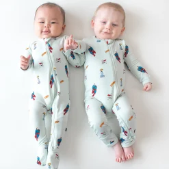 Hot Kyte Baby Zippered Footie in Superman™