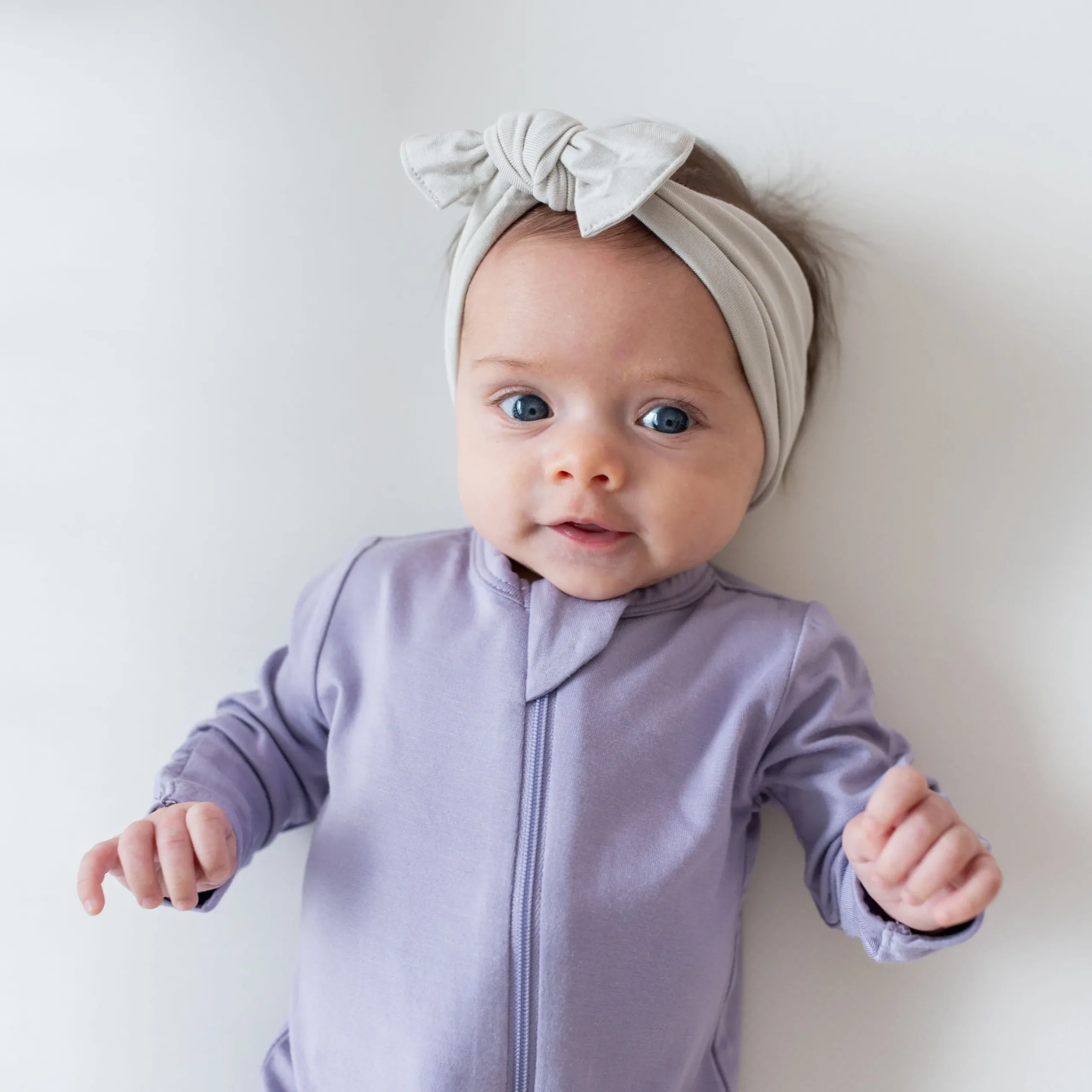 Kyte Baby Zippered Footie in Taro