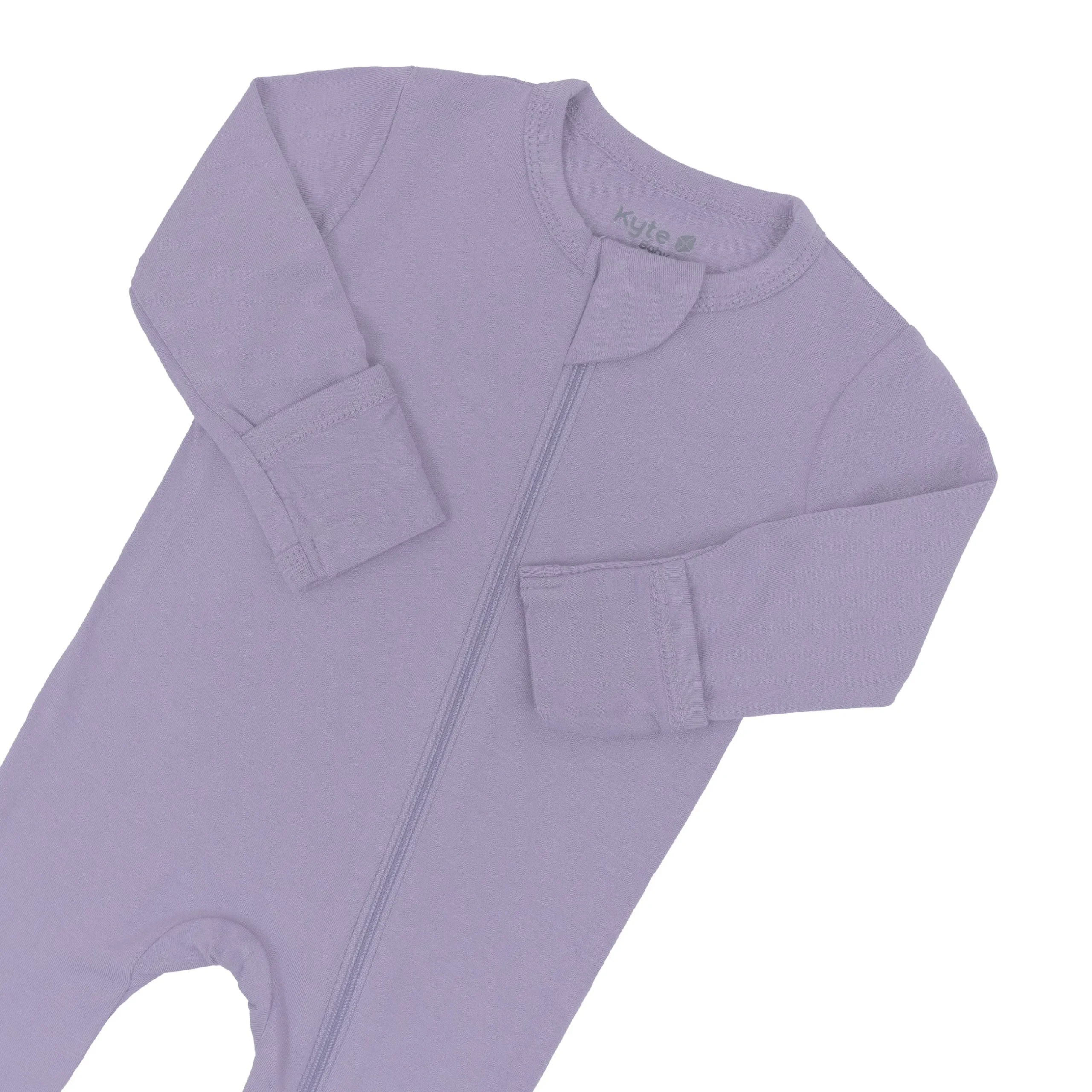 Kyte Baby Zippered Footie in Taro