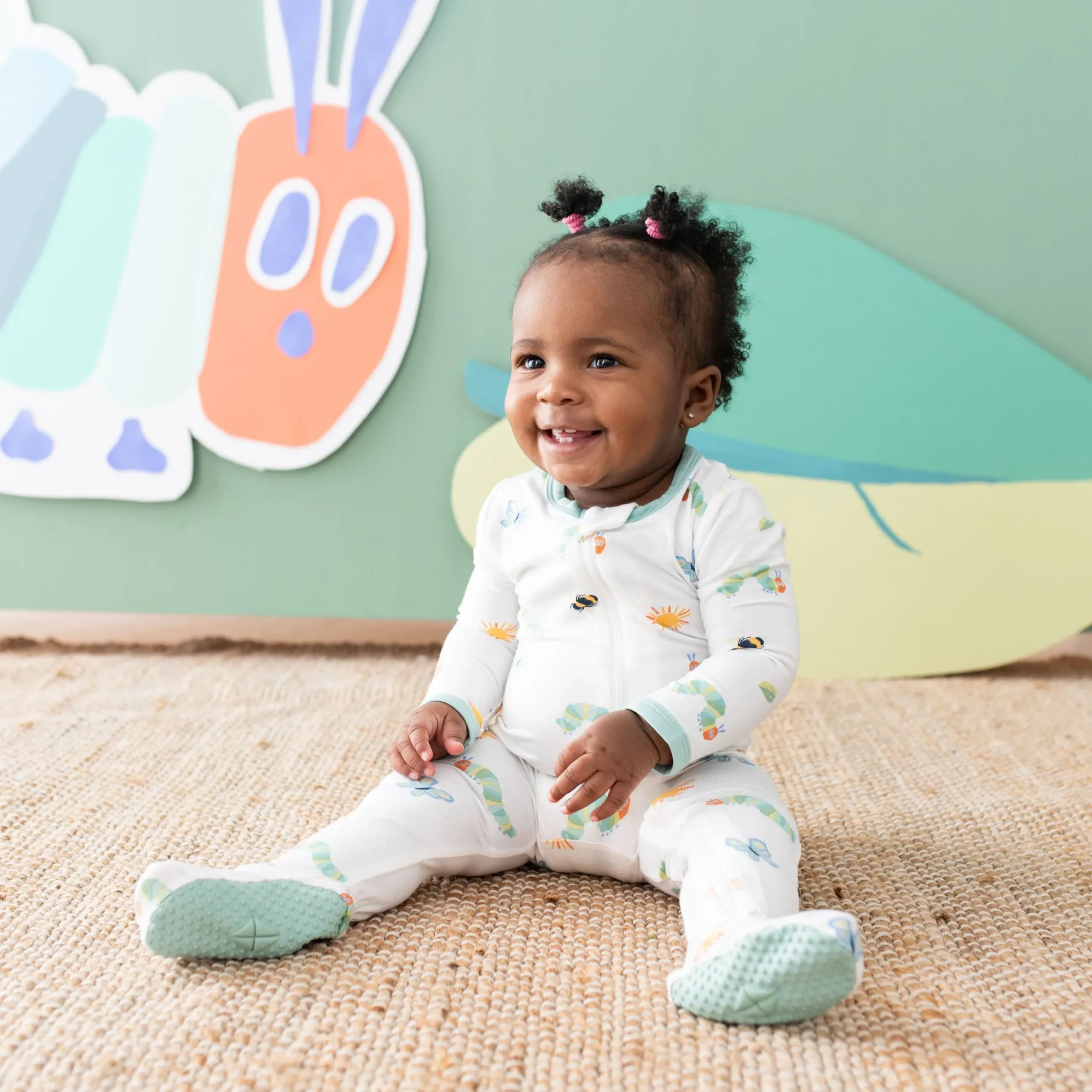 New Kyte Baby Zippered Footie in The Very Hungry Caterpillar™ and Friends