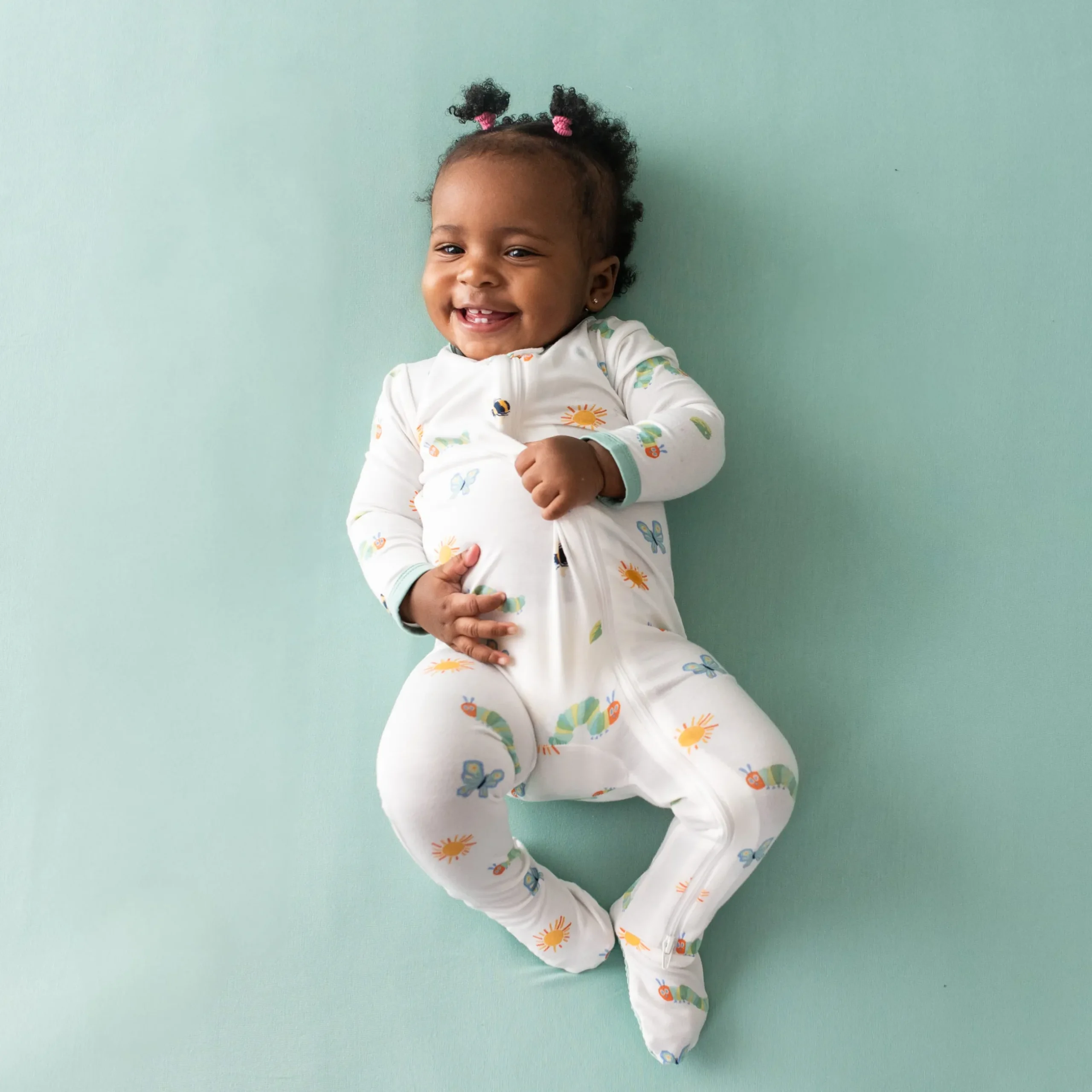 New Kyte Baby Zippered Footie in The Very Hungry Caterpillar™ and Friends