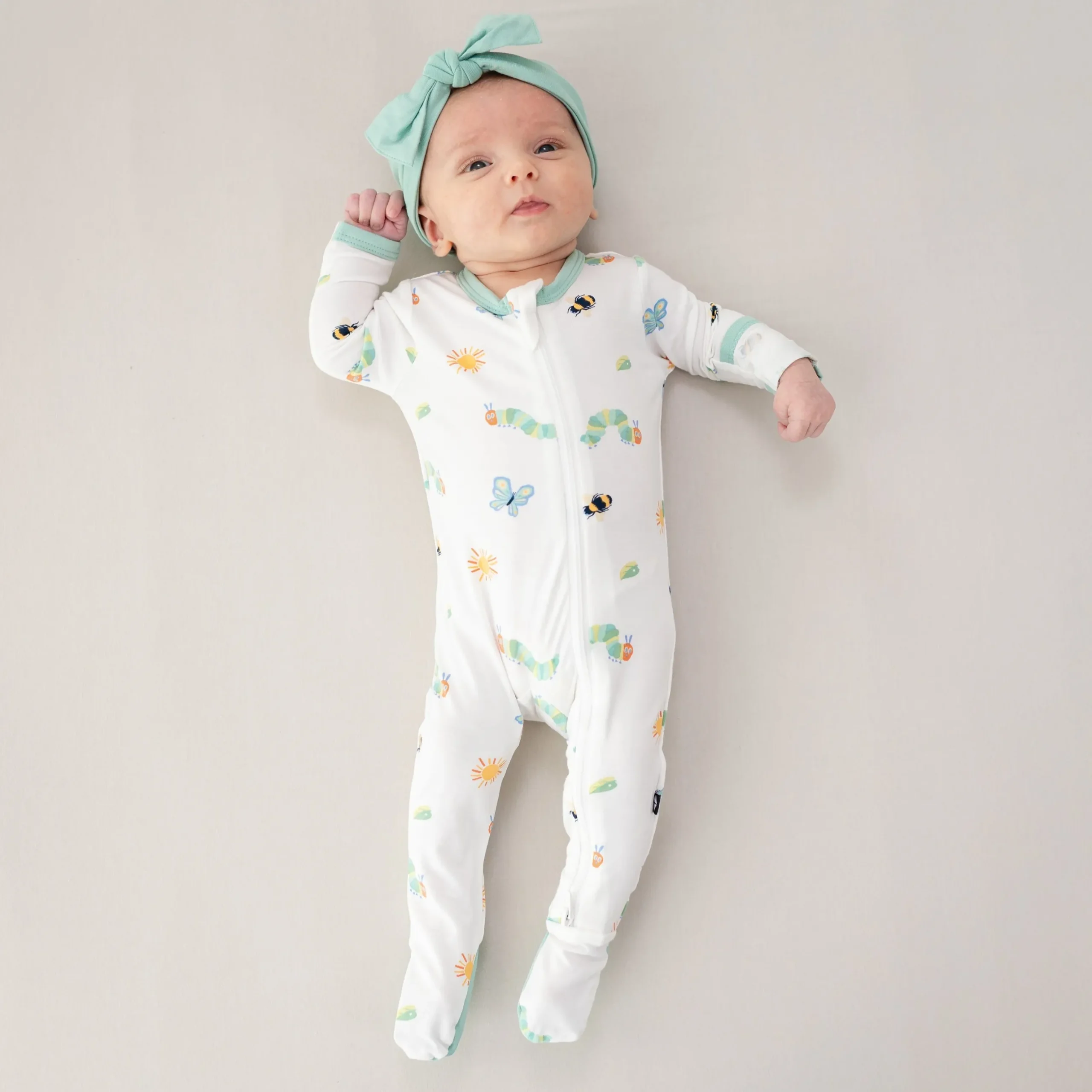New Kyte Baby Zippered Footie in The Very Hungry Caterpillar™ and Friends