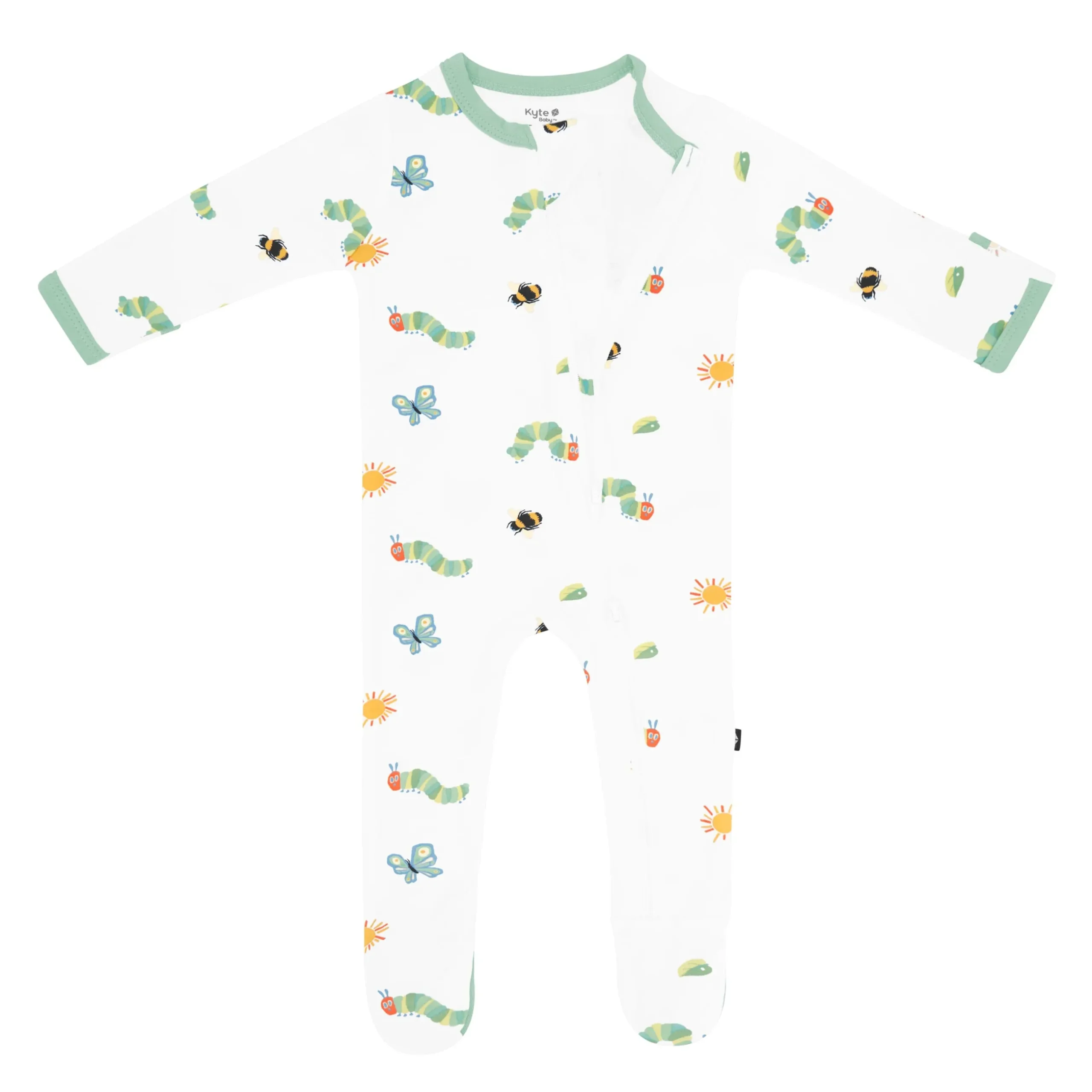 New Kyte Baby Zippered Footie in The Very Hungry Caterpillar™ and Friends