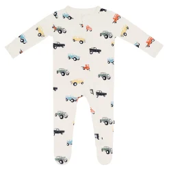 Kyte Baby Zippered Footie in Vintage Truck