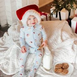 Discount Kyte Baby Zippered Footie in Vintage Santa
