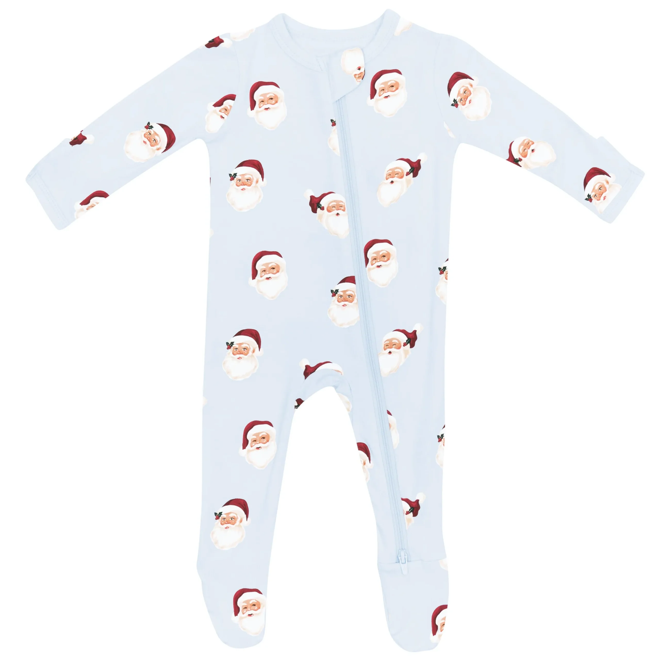 Discount Kyte Baby Zippered Footie in Vintage Santa