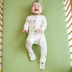 Sale Kyte Baby Zippered Footie in Wildflower