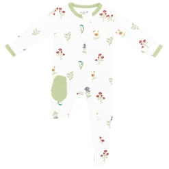 Sale Kyte Baby Zippered Footie in Wildflower