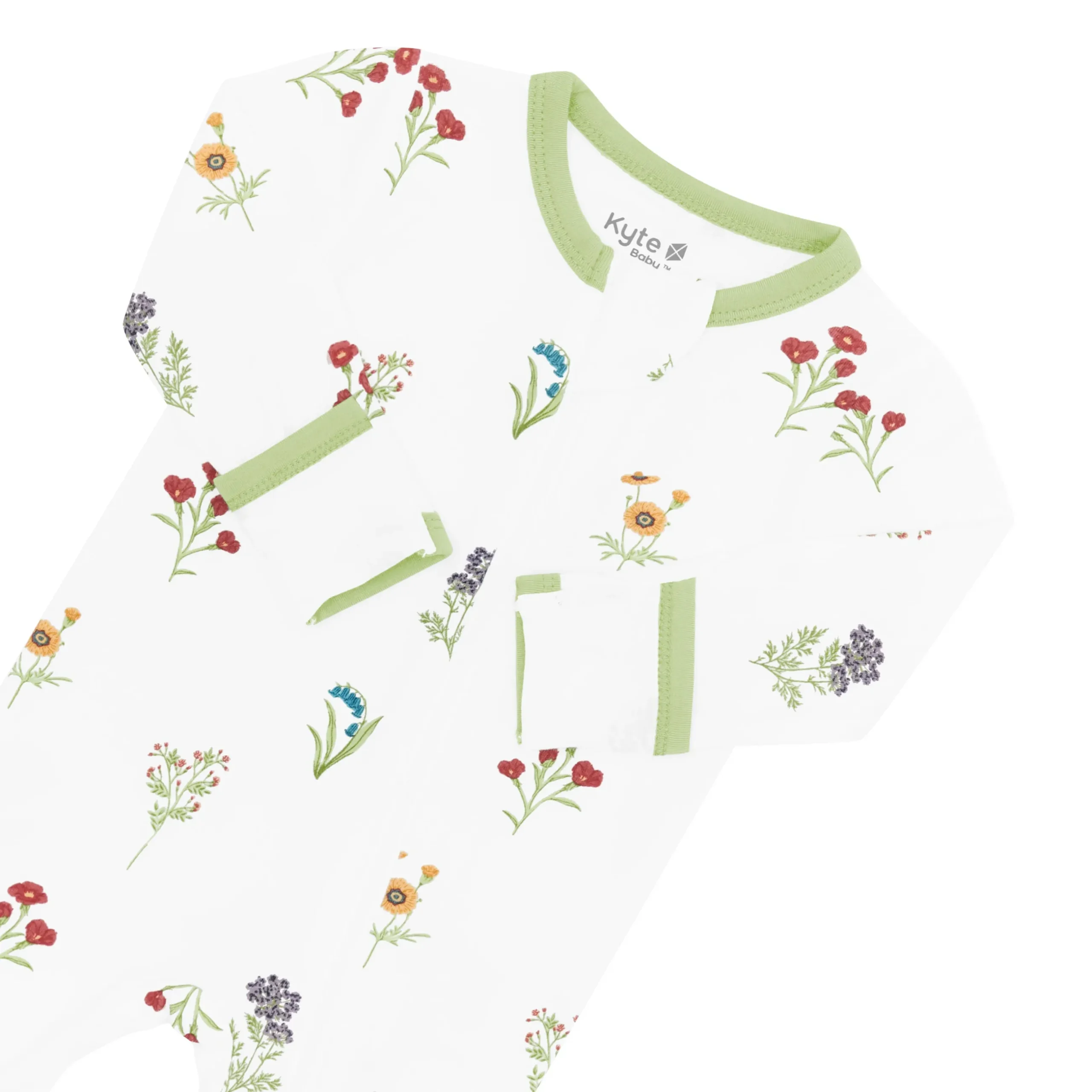 Sale Kyte Baby Zippered Footie in Wildflower