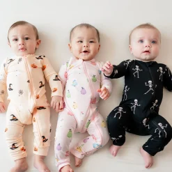 Outlet Kyte Baby Zippered Romper in Bewitched