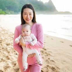 Online Kyte Baby Zippered Romper in Blush