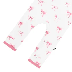 Hot Kyte Baby Zippered Romper in Bow