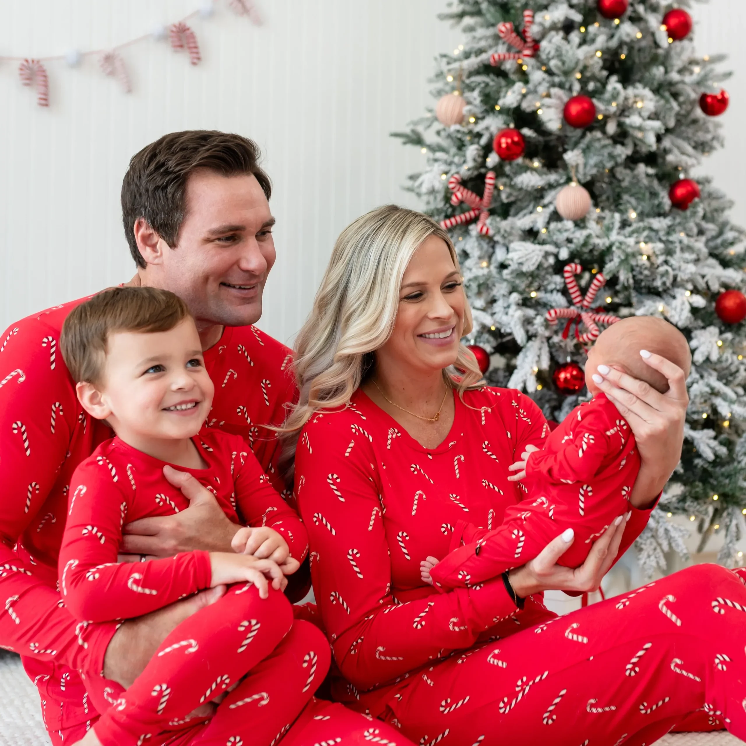 Clearance Kyte Baby Zippered Romper in Candy Cane