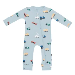 Clearance Kyte Baby Zippered Romper in Construction