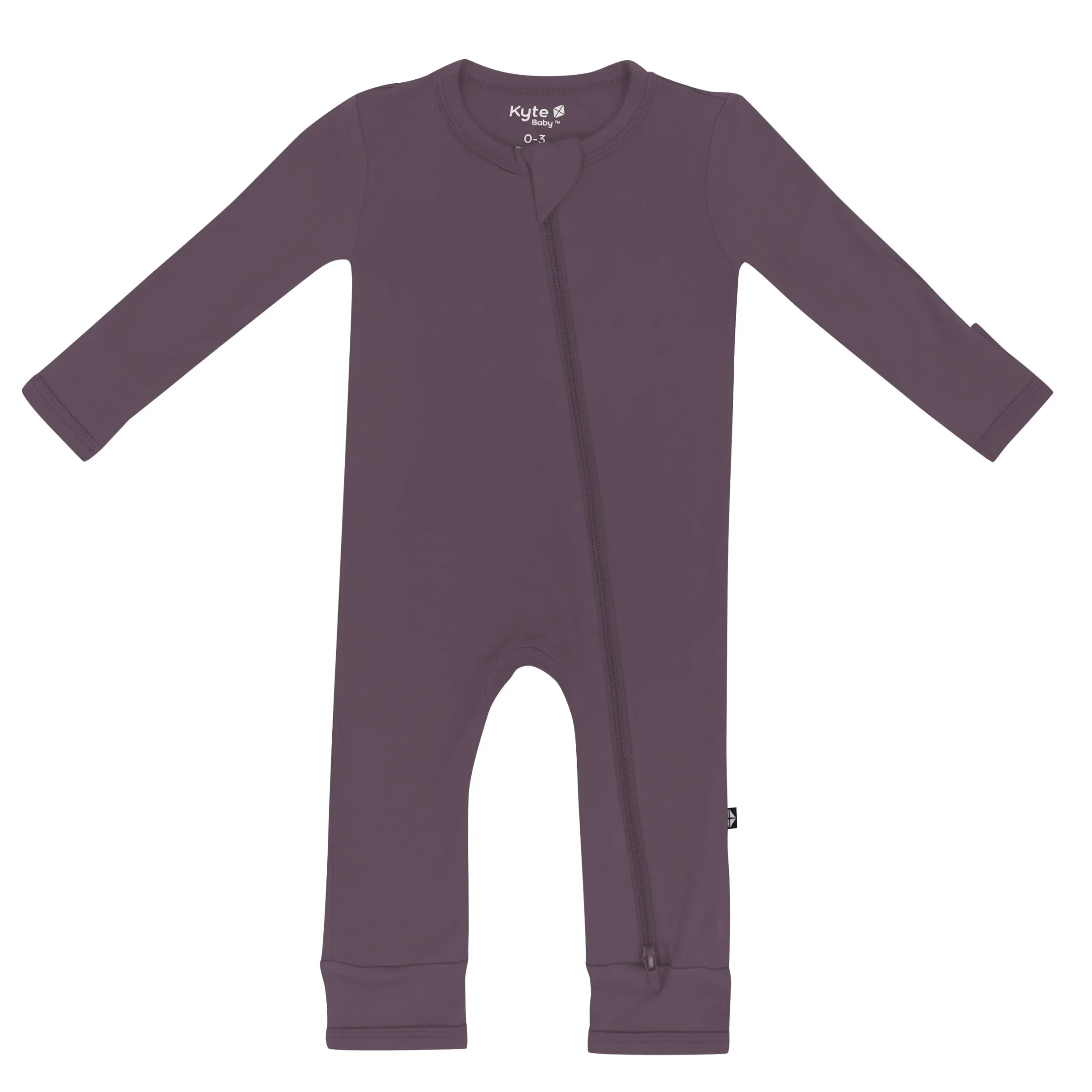 Kyte Baby Zippered Romper in Currant