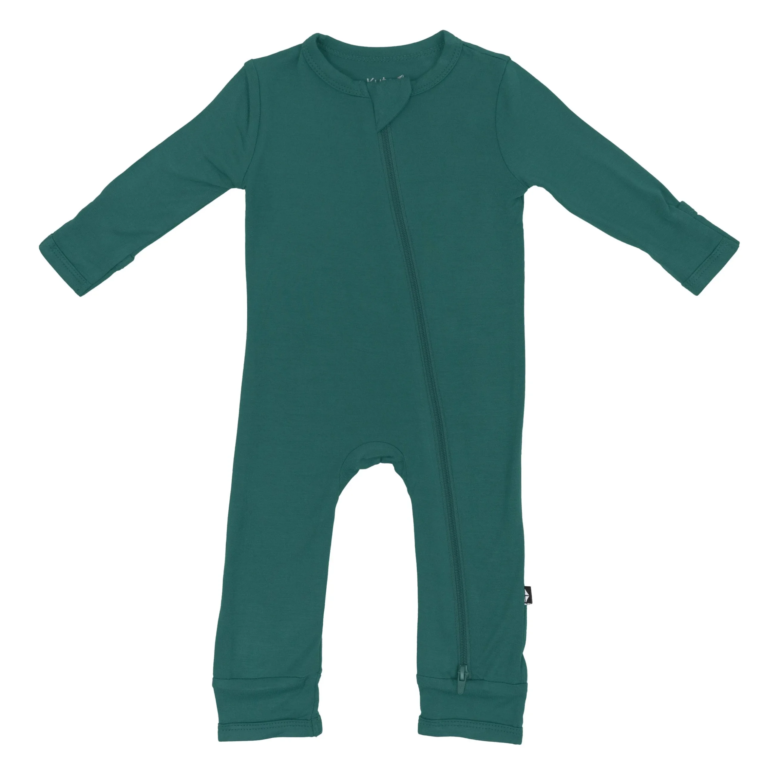 Kyte Baby Zippered Romper in Emerald