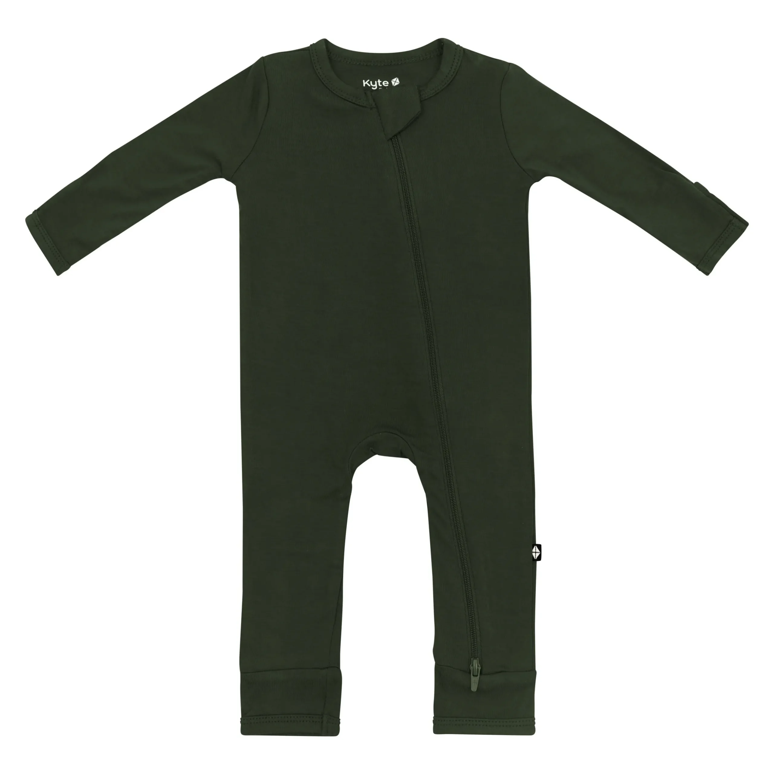 Sale Kyte Baby Zippered Romper in Fir