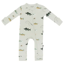 Kyte Baby Zippered Romper in Fishing