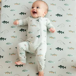 Kyte Baby Zippered Romper in Fishing