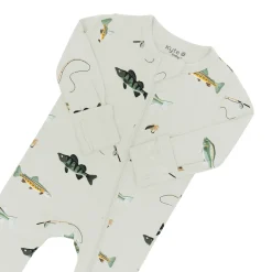 Kyte Baby Zippered Romper in Fishing