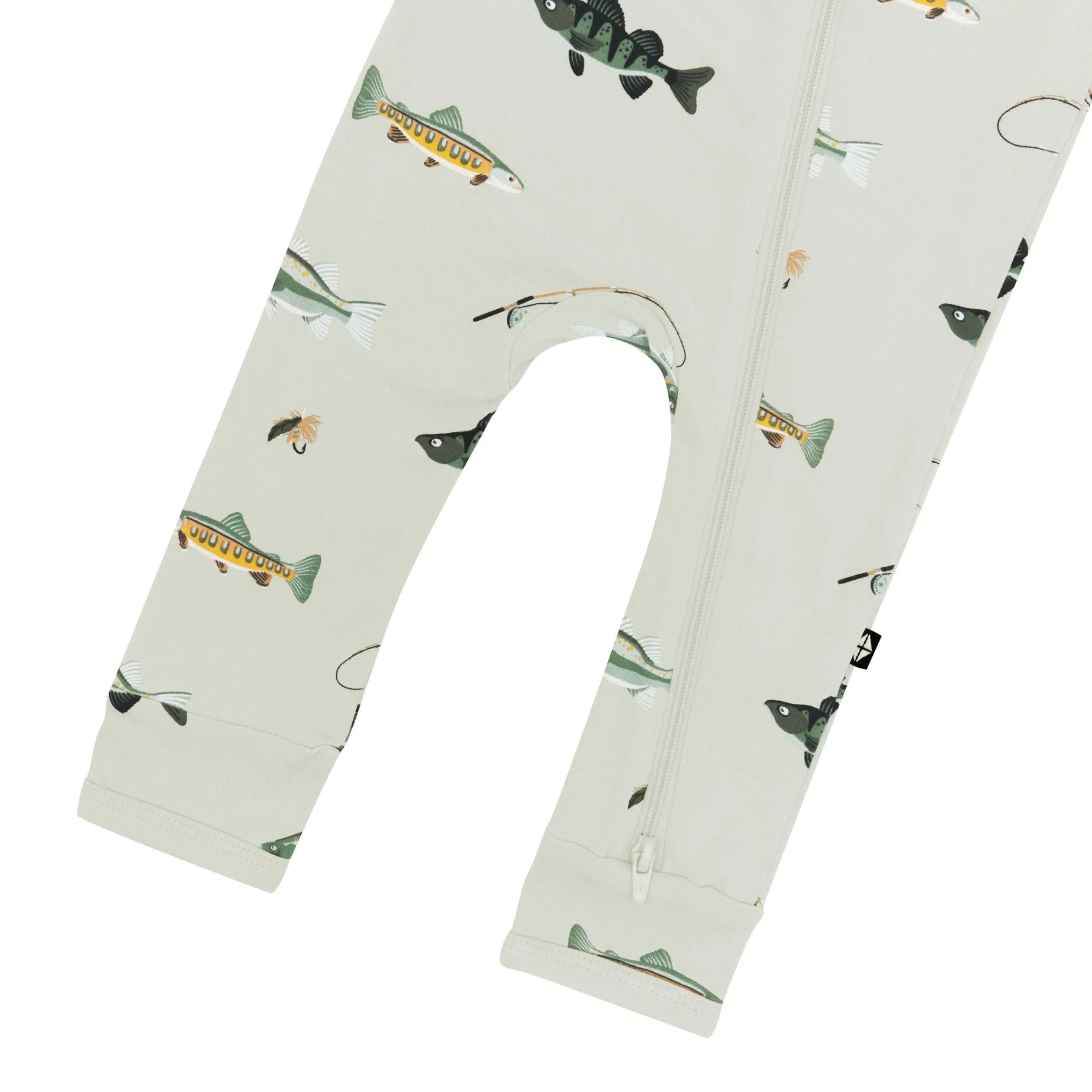 Kyte Baby Zippered Romper in Fishing