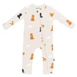 Best Kyte Baby Zippered Romper in Fluffy Dog