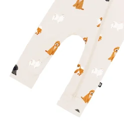 Best Kyte Baby Zippered Romper in Fluffy Dog
