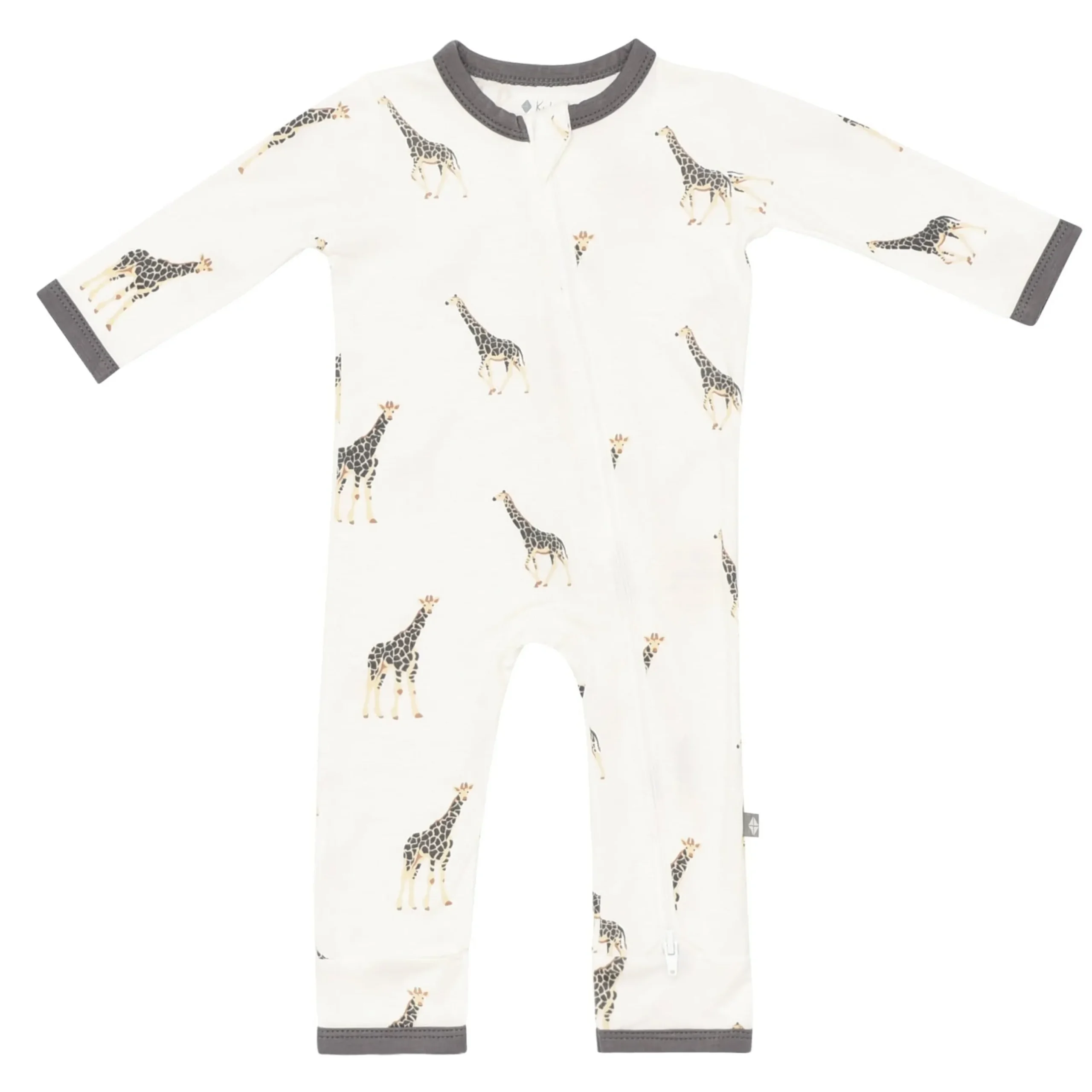 Best Kyte Baby Zippered Romper in Giraffe