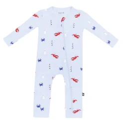 Best Kyte Baby Zippered Romper in Harbor