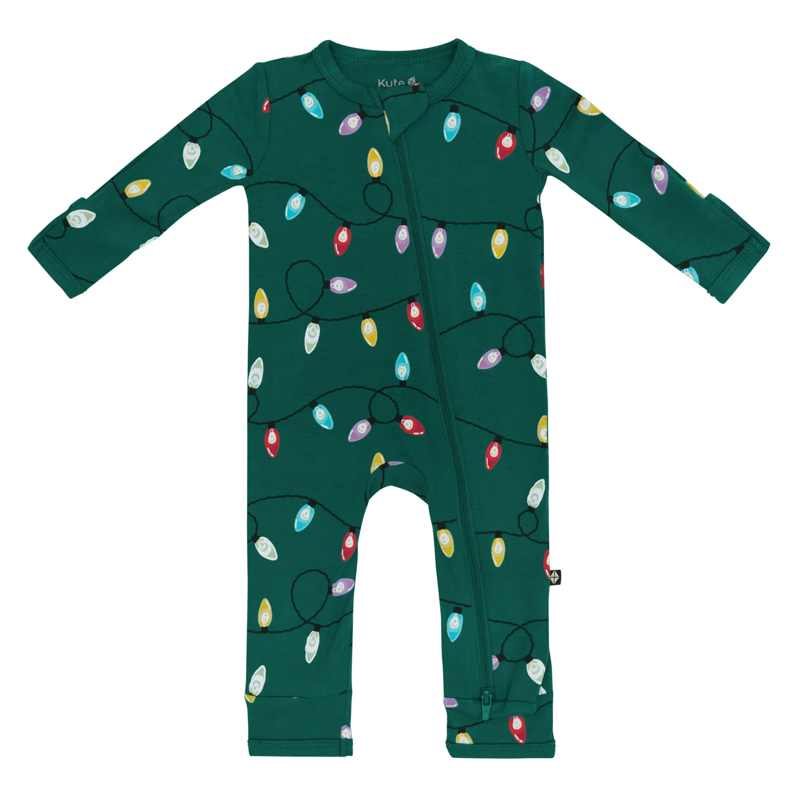 Discount Kyte Baby Zippered Romper in Merry and Bright