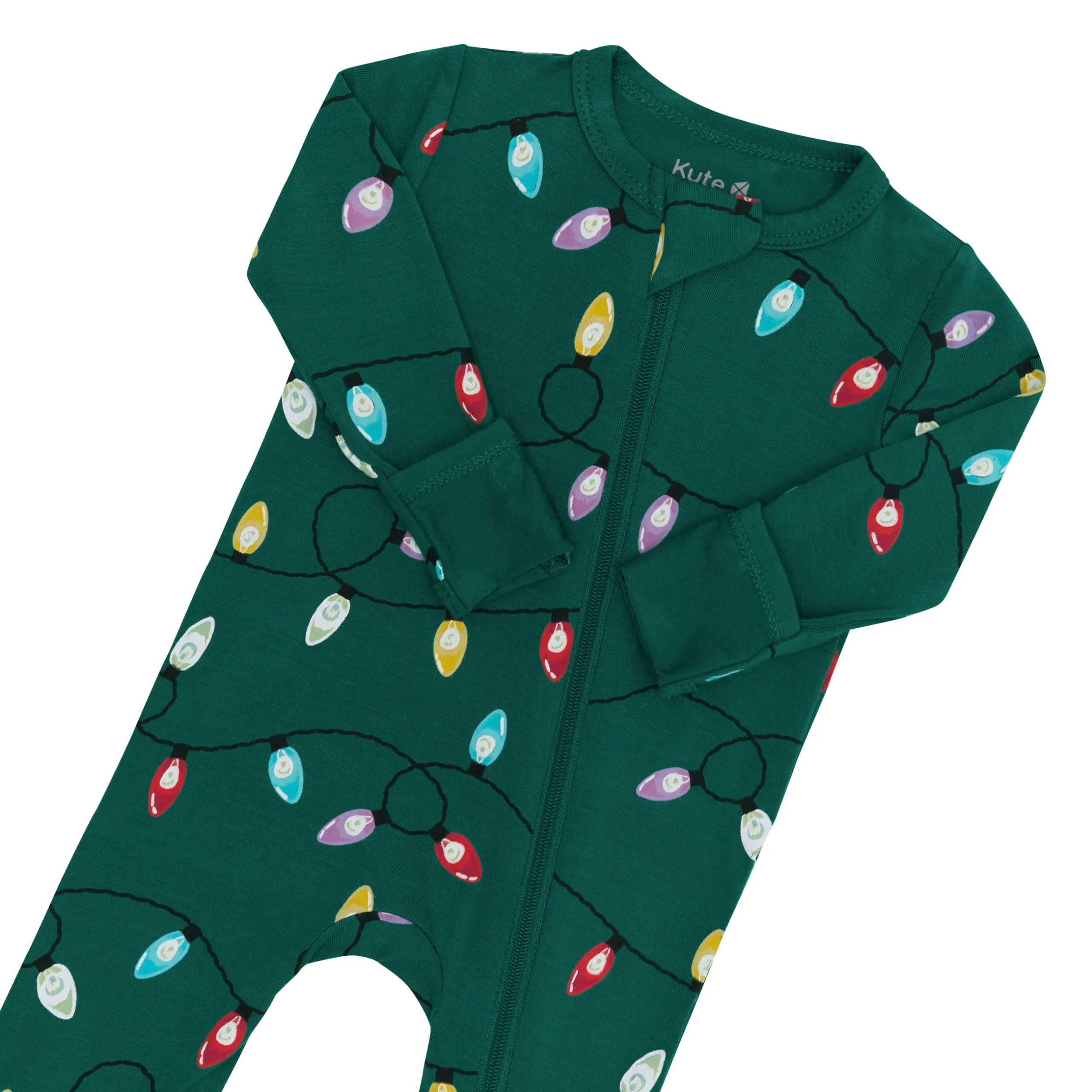 Discount Kyte Baby Zippered Romper in Merry and Bright