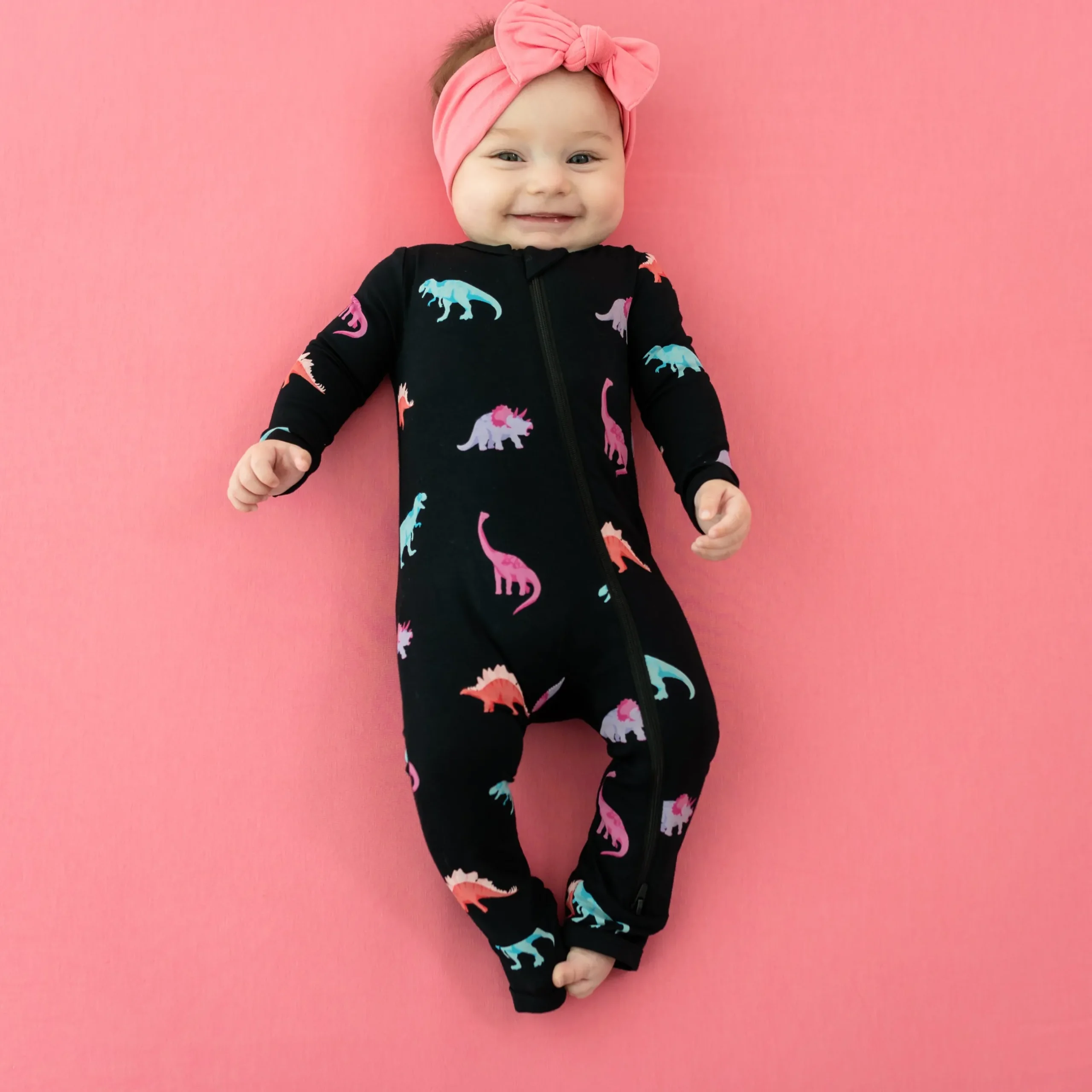 Kyte Baby Zippered Romper in Midnight Roar