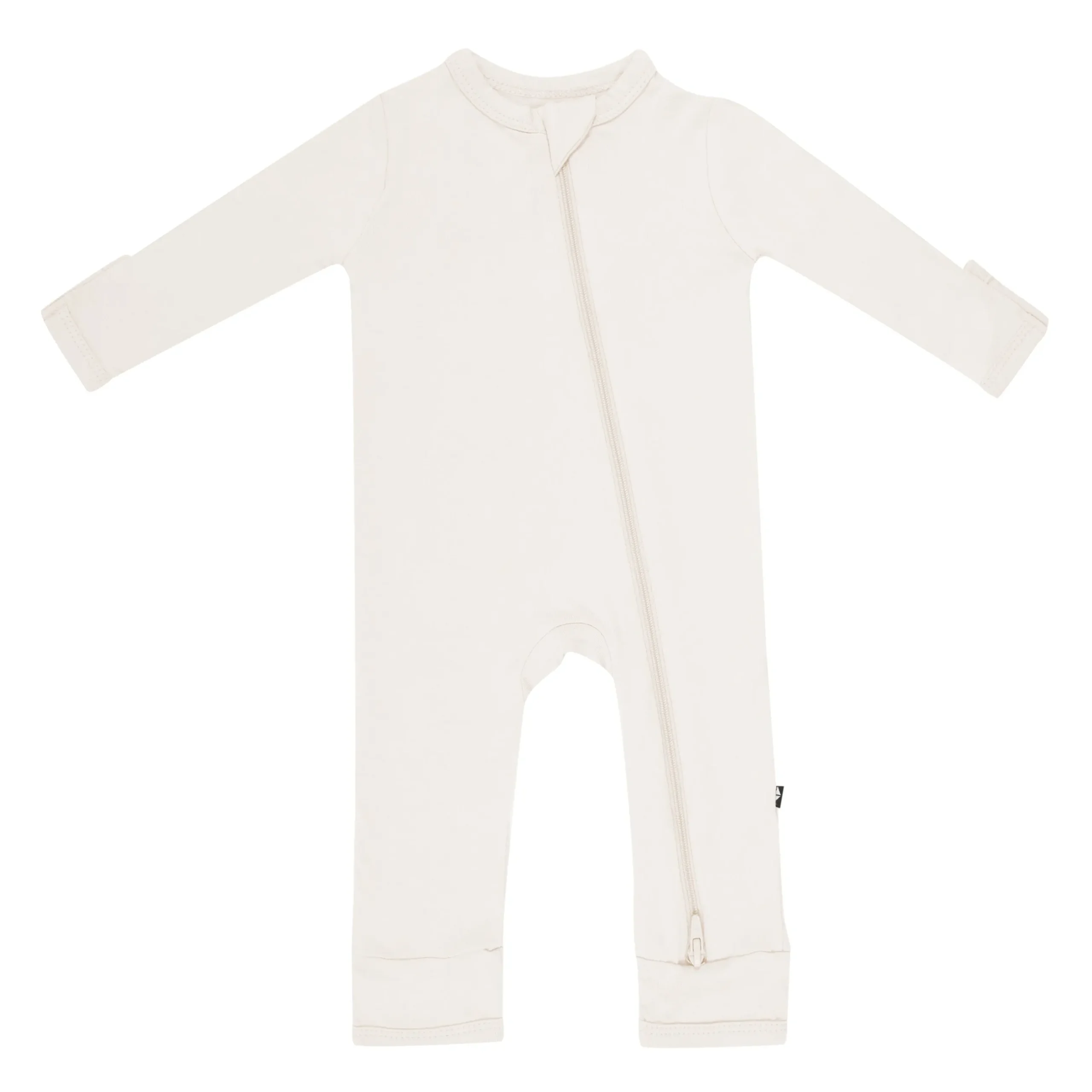 Kyte Baby Zippered Romper in Oat