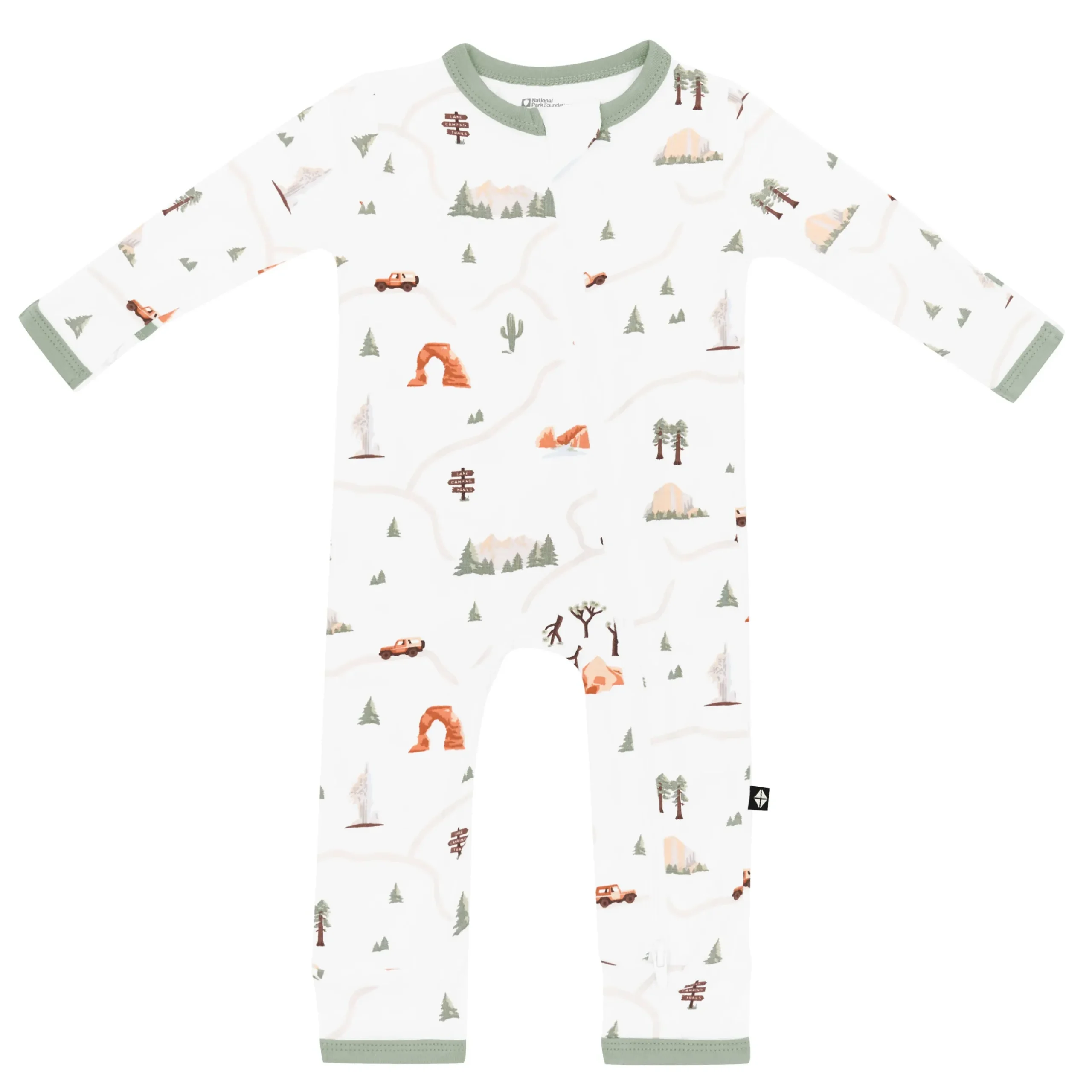 Online Kyte Baby Zippered Romper in Road Trip
