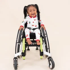 Online Kyte Baby Zippered Romper in Santa Sleigh