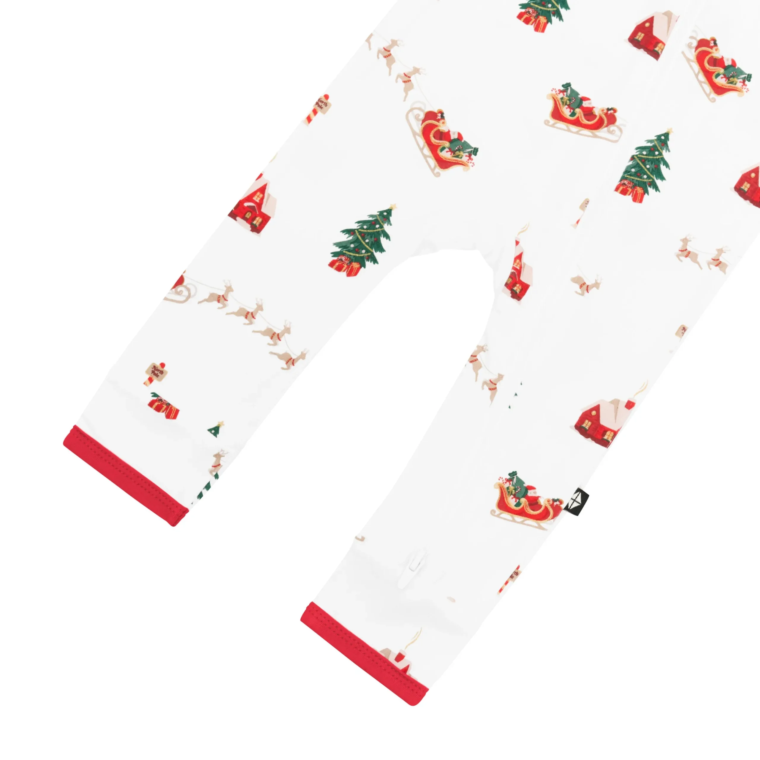 Online Kyte Baby Zippered Romper in Santa Sleigh