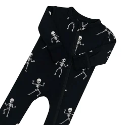 Clearance Kyte Baby Zippered Romper in Skeleton