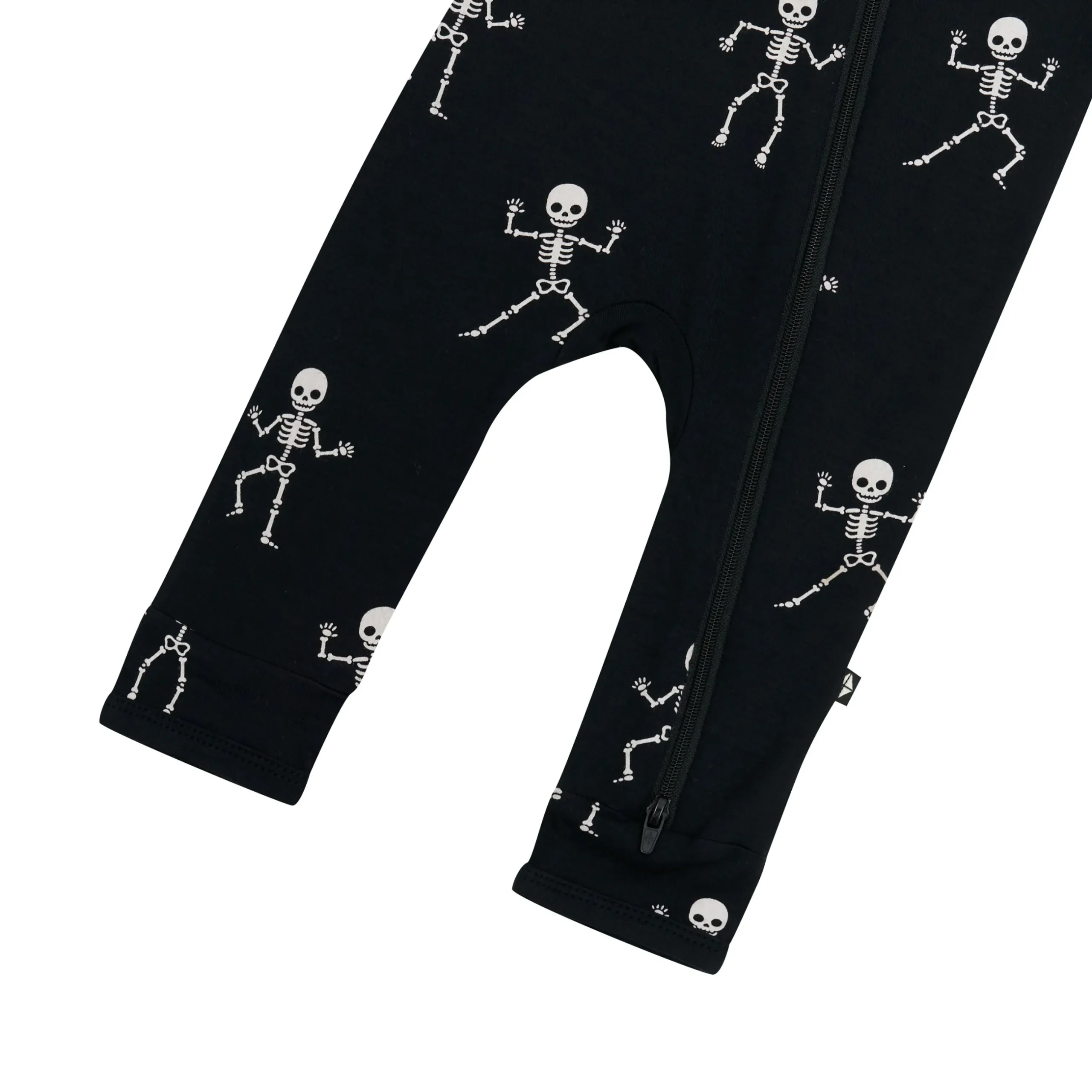Clearance Kyte Baby Zippered Romper in Skeleton