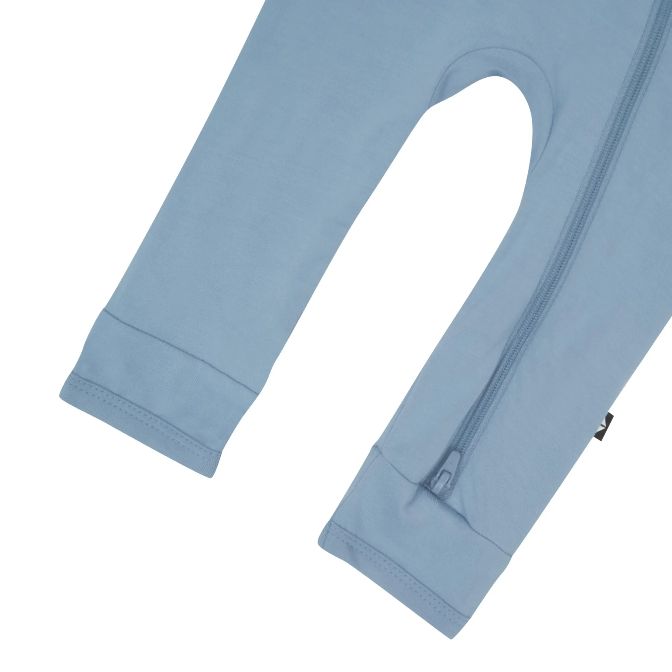 New Kyte Baby Zippered Romper in Slate