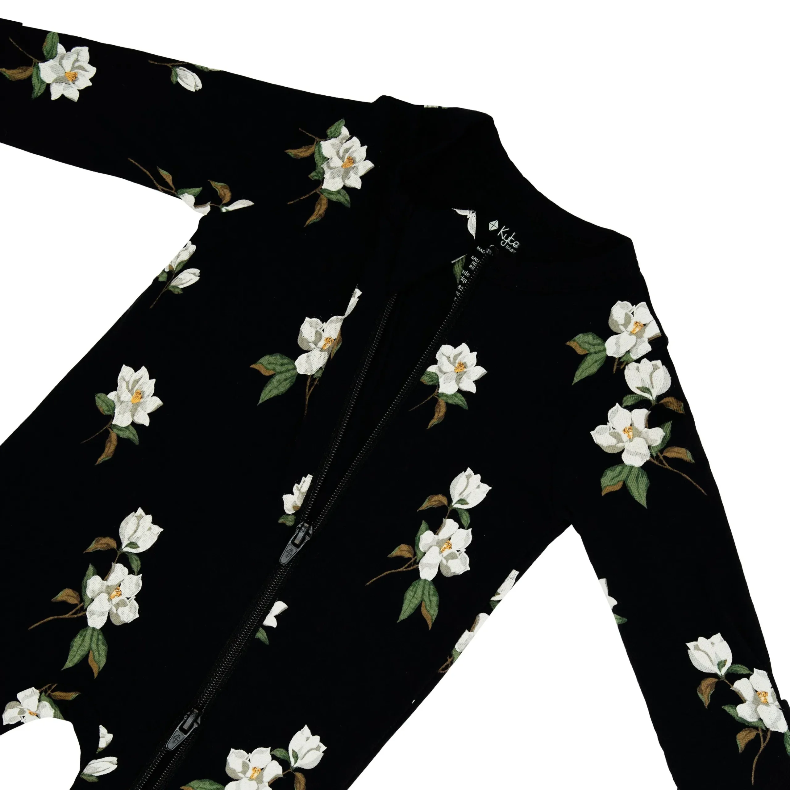 Clearance Kyte Baby Zippered Romper in Small Midnight Magnolia