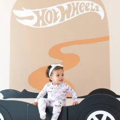 Hot Kyte Baby Zippered Romper in Sparkles and Speed