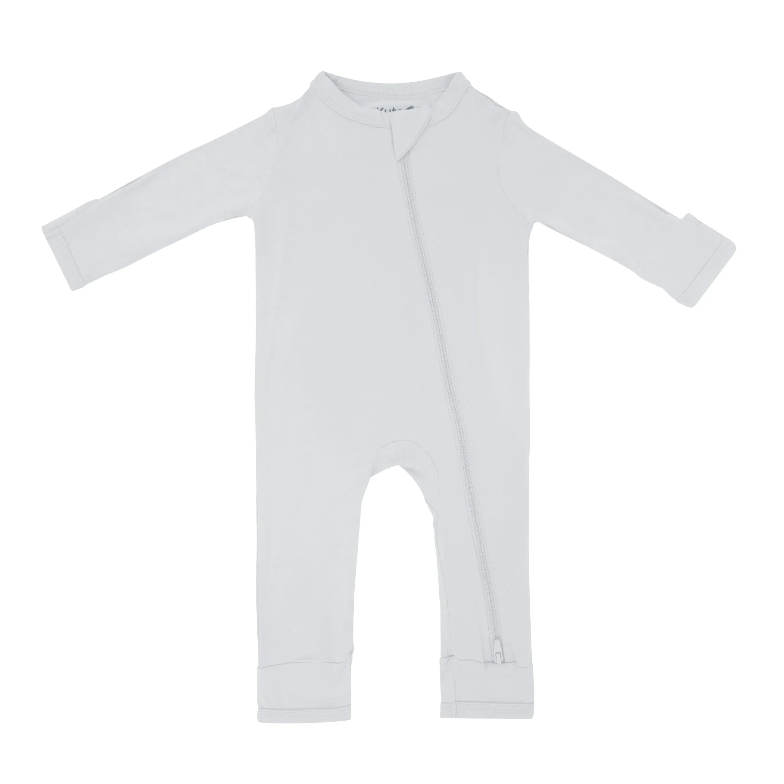 Outlet Kyte Baby Zippered Romper in Storm
