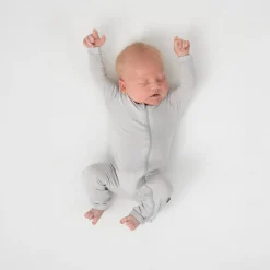 Outlet Kyte Baby Zippered Romper in Storm