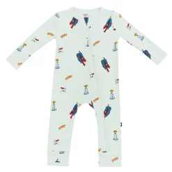 New Kyte Baby Zippered Romper in Superman™